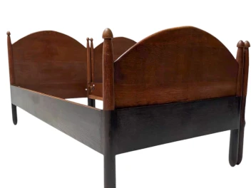 Willem Penaat Art Deco Amsterdamse School Twin Beds for Metz & Co., 1920s